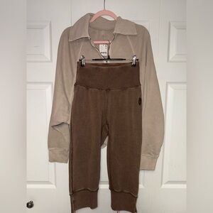 NWT Free People Movement Nothing To It Set In Cashmere